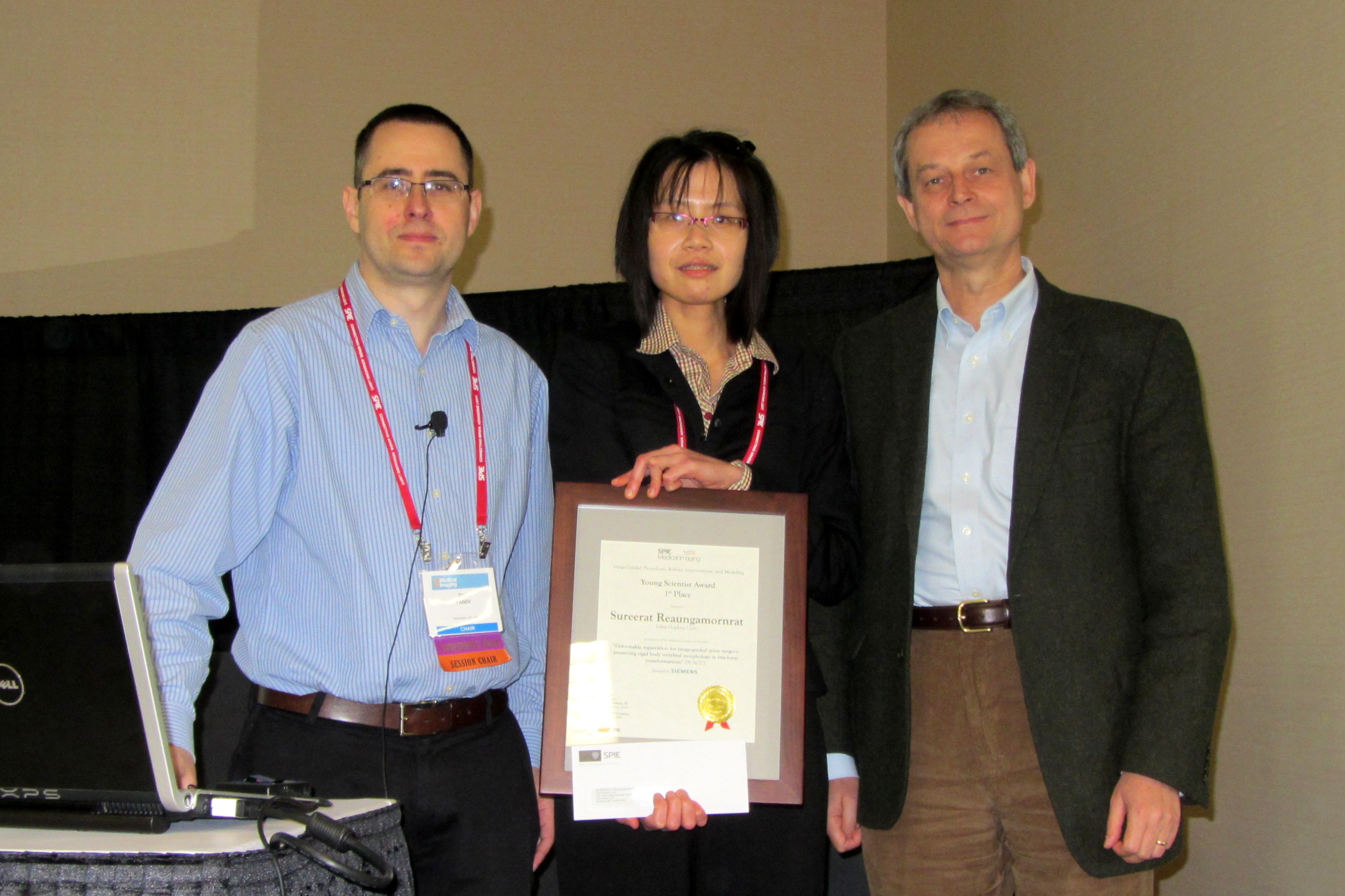 SPIE 2014: Image-Guided Procedures Young Scientist Award